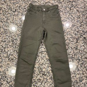Ralph Lauren Hunter Green stretch skinnny jeans
